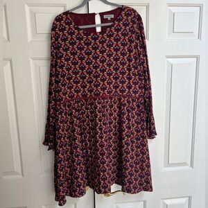 Alice & You Floral Maroon Dress